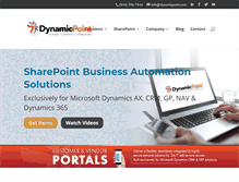 Tablet Screenshot of dynamicpoint.com